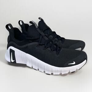 Womens Size 7.5 Nike Free Metcon 6 Cross Training Gym Black Shoes FJ7126-001